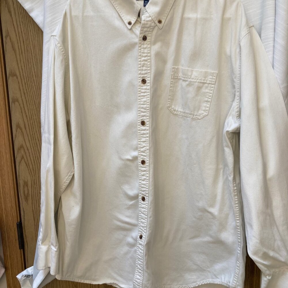 Croft and Barrow Cream Button Down Shirt